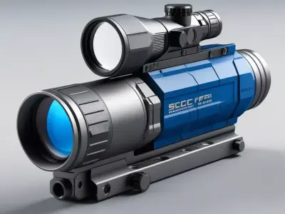 SciFi Tactical Weapon Scope Optic 3D model