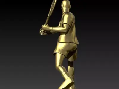 Tennis Player Pendant  3D print model