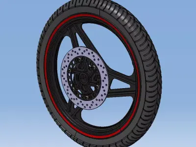 Front wheel YBR 125 3D model