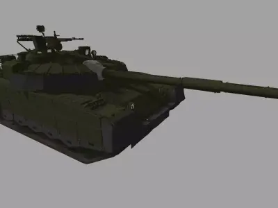 Russian MBT T-80 BVM2 3D model