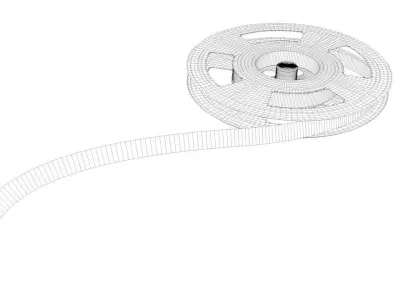 Film-Reel two film reels 3D model