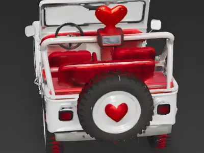 Cupid Commando Tactical Truck 3D Model Low-poly 3D model