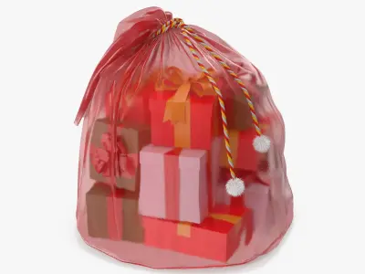 Santa Claus Bag with Gifts 3D model