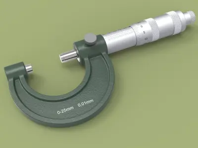 External micrometer 3D model