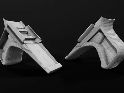 BCM Gunfighter KAG-1913 Angle Forward Grip Low-poly 3D model