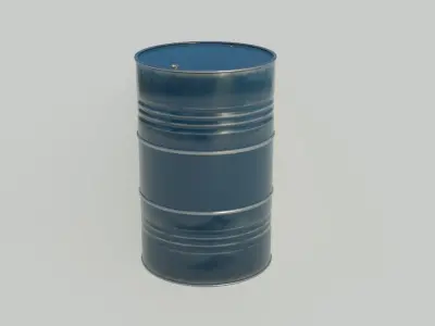 Barrel 3D model oil Low-poly 3D model