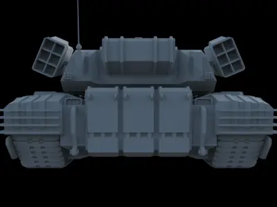 Mammoth Tank  - Fun Model Low-poly 3D model