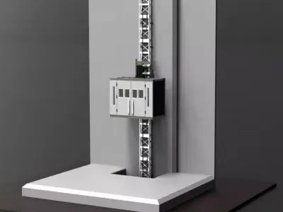 elevator machine stand 3D model