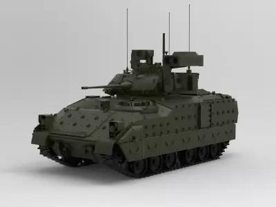 BMP Bradley Fighting Vehicle 3D model by tanks