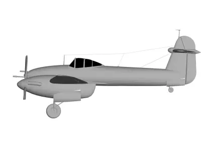 Westland Whirlwind 3D model purchase