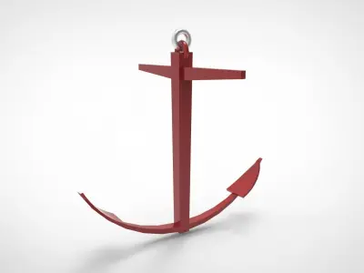 Kedge Anchor  3D model