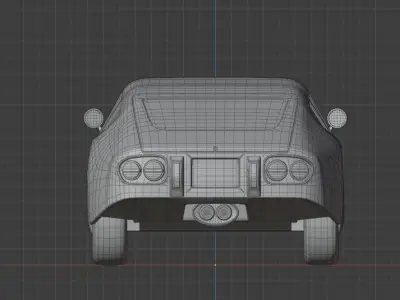 car gt2000 Free low-poly 3D model