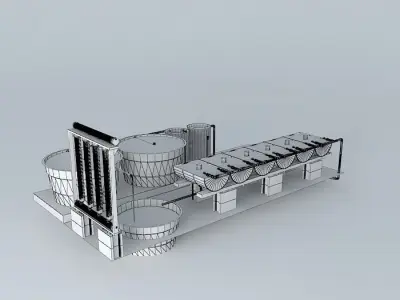 Aquaponics system  3D model