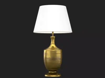 Brass Lamp Shade Low-poly 3D model