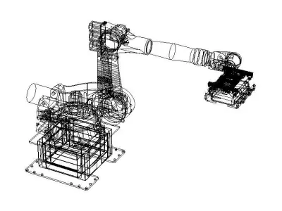 KUKA Robot KR 210-2K W Gripper Free 3D model