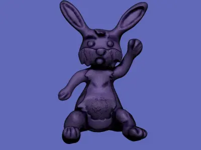 Bunny jumping 3D model
