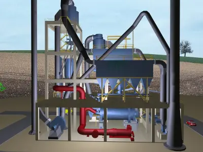 Iron Ore Plant Free 3D model