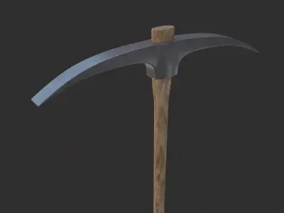 Pick 3D Model axe Low-poly 3D model