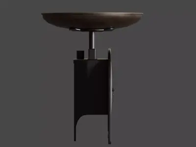 Low-Poly Vintage Kitchen Scale Low-poly 3D model