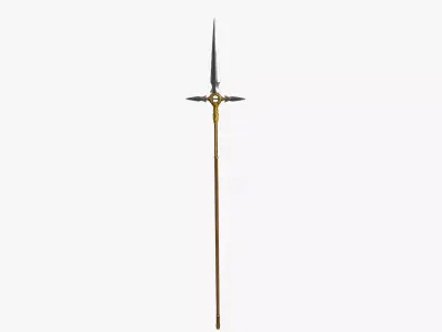 Spear 01 Low-poly 3D model