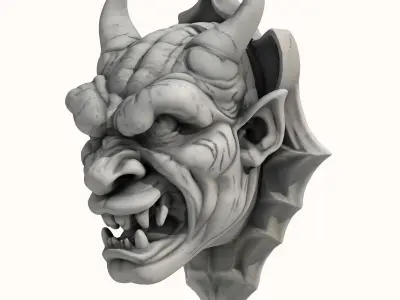Gargoyle Head 4 3D model