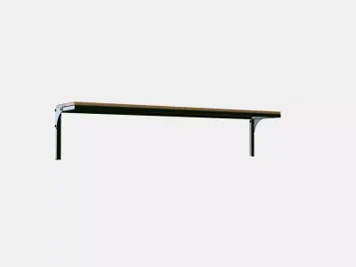 FJALLBO Wall shelf 1 Low-poly 3D model