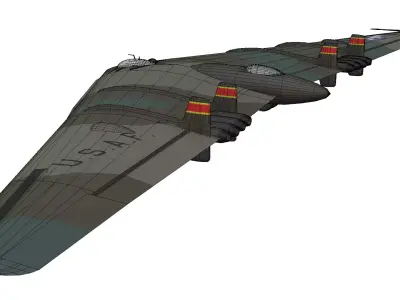 Northrop YB-49 Low-poly 3D model purchase