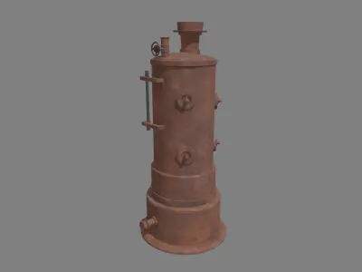 Old Boiler 01 Low-poly 3D model