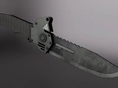 Combat Knife Free low-poly 3D model