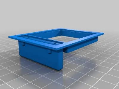 Battery Door  Hatch Frame clip and Latch for RC Cessna 747 I TW  Free 3D print model