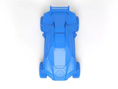 Sci-fi car 3D print model
