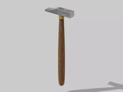 OB 00 25 vampire hunter hammer c Low-poly 3D model