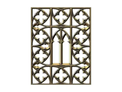 Gothic Ornament for plaster and wood working 3D print model