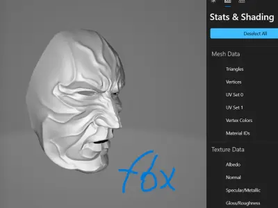 Face of Tension 3D model
