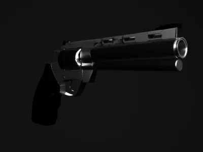 Pistols Colt Python Barrel 6 3D model