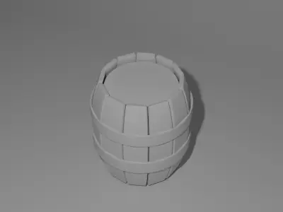 Barrel - Drum Free 3D model Free 3D model