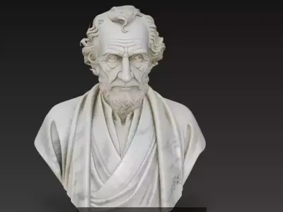 Classical Marble Elder Bust Collection 3D Model Pack