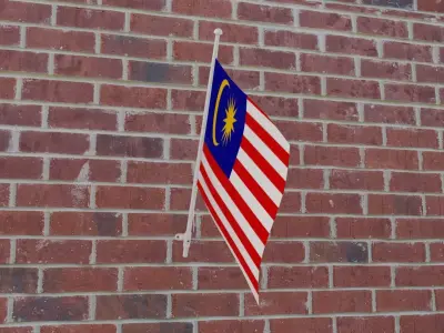 Flag of Malaysia 3D model
