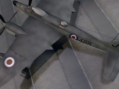 DeHavilland SeaHornet NF-21 3D model