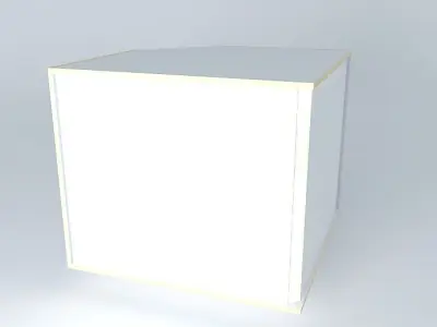 BC0D0D cube with light on top Free 3D model