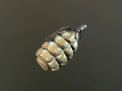 F1 Grenade Low-poly 3D model