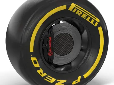 Formula One Wheel 3D model