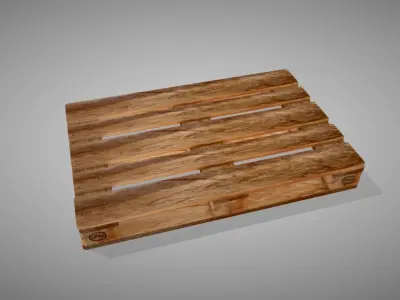 Pallet-Epal Low-poly 3D model