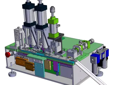 Terminal shaping machine bending machine 3D model