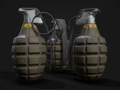 MK2 Hand Grenade Low-poly 3D model buy