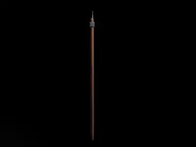 Short War Axe 01 Low-poly 3D model