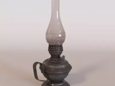Old Lamp 3D model 4