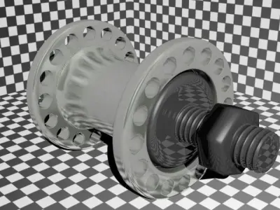 Bike Hub 32 Spoke 3D model