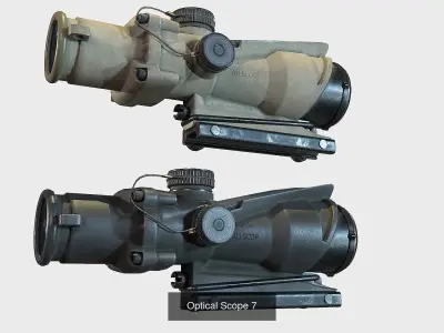 Optical Scope 2 3D Model Pack