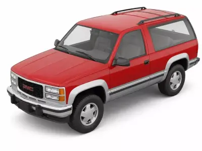 Vintage Full Size 2 Door SUV 3D model
